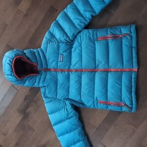 Patagonia high-loft down hooded jacket